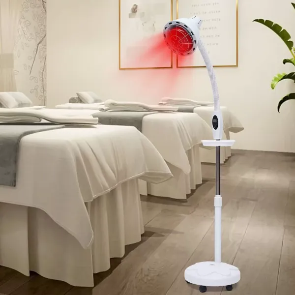 Infrarood fysiotherapie lamp 275W, 360 ° draaibaar in hoogte verstelbaar, geschikt voor gebruik thuis, op kantoor, klinieken, schoonheidssalons, fysiotherapie winkels, enz. Infrarood fysiotherapie lamp 275W, 360 ° draaibaar in hoogte verstelbaar, geschikt voor gebruik thuis, op kantoor, klinieken, schoonheidssalons, fysiotherapie winkels, enz.