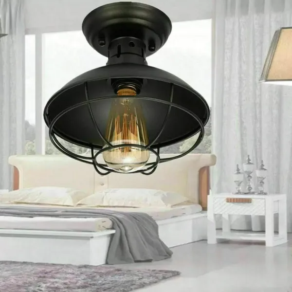 Vintage hanglamp E27 retro-stijl metalen hanglamp voor woonkamer slaapkamer eetkamer