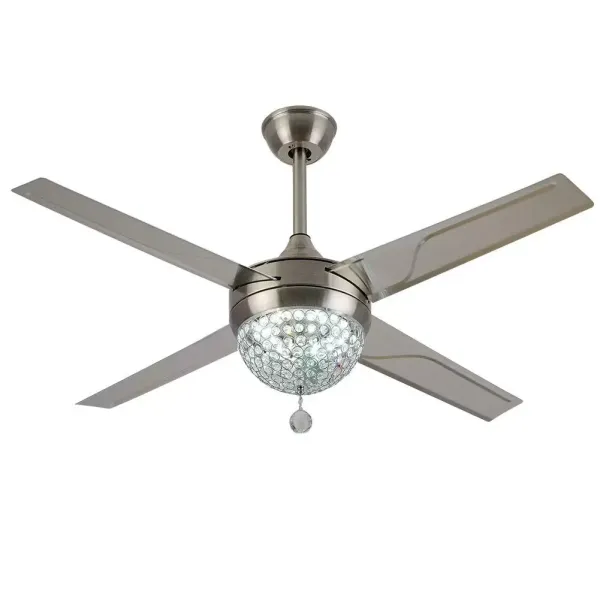 Moderne plafondventilator met verlichting en afstandsbediening 44" dimbaar LED 220 V