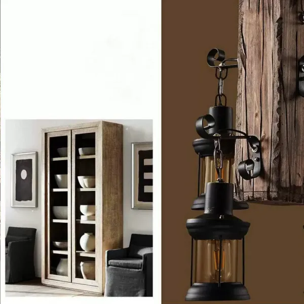 Retro Hanglamp Zwart Glas Zwart Ijzer Verstelbaar Höh Vintage Houten Hanglamp Retro Hanglamp Zwart Glas Zwart Ijzer Verstelbaar Höh Vintage Houten Hanglamp