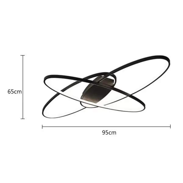 Moderne dimbare LED-plafondlamp 70W voor eetkamer, woonkamer, kantoor, keuken, 3000-6500K