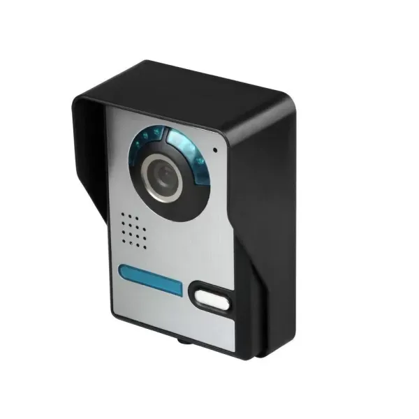 Video-intercom met 7" scherm en 7" HD-camera LCD-intercom Videodeurtelefoon Camera Monitor met 2 interne apparaten (monitor)