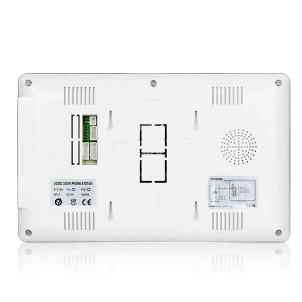 Video-intercom met 7" scherm en 7" HD-camera LCD-intercom Videodeurtelefoon Camera Monitor met 2 interne apparaten (monitor)