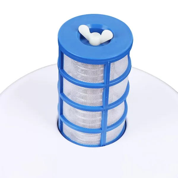 Solar-ionisator voor zwembad, zilver, zwembadionisator, met reinigingsborstel voor tuin, buitenvijver