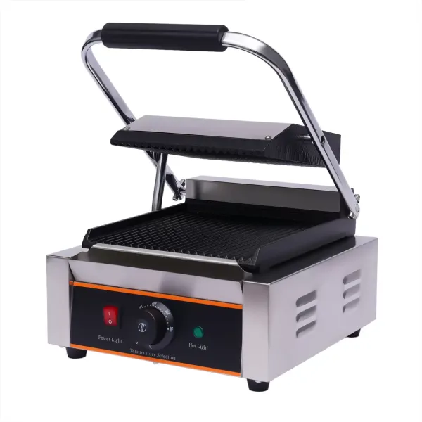 Elektrische tosti-pers 1800 W - Contactgrillplaat - Tafelgrill - Paninigrill - Tosti-ijzer 0-300 °C