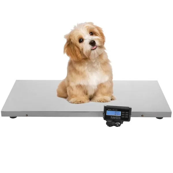Multifunctionele digitale weegschaal voor huisdieren, roestvrijstalen weegschaal met LCD-display, maximaal draagvermogen 300kg/660lbs