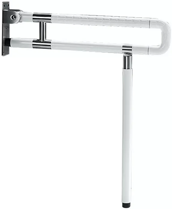 Vertriebs Wandgemonteerde Opvouwbare Handgreep RVS Badkamer Handgreep 75cm Wit