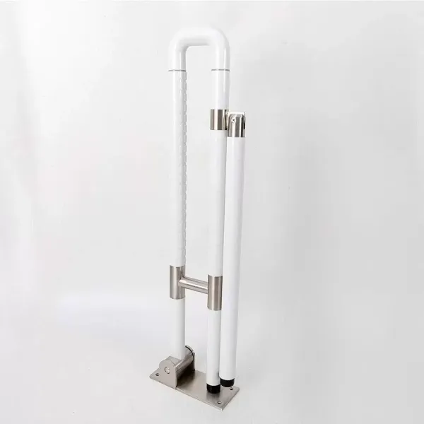 Vertriebs Wandgemonteerde Opvouwbare Handgreep RVS Badkamer Handgreep 75cm Wit
