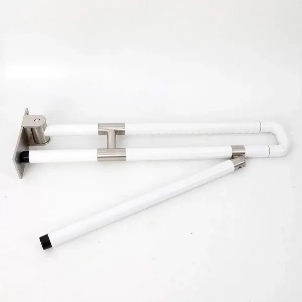 Vertriebs Wandgemonteerde Opvouwbare Handgreep RVS Badkamer Handgreep 75cm Wit Vertriebs Wandgemonteerde Opvouwbare Handgreep RVS Badkamer Handgreep 75cm Wit
