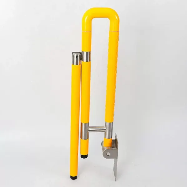 Wandgemonteerde steungreep, opvouwbaar, badkamer, ouderen, zwangere vrouwen, 75 cm, geel Wandgemonteerde steungreep, opvouwbaar, badkamer, ouderen, zwangere vrouwen, 75 cm, geel