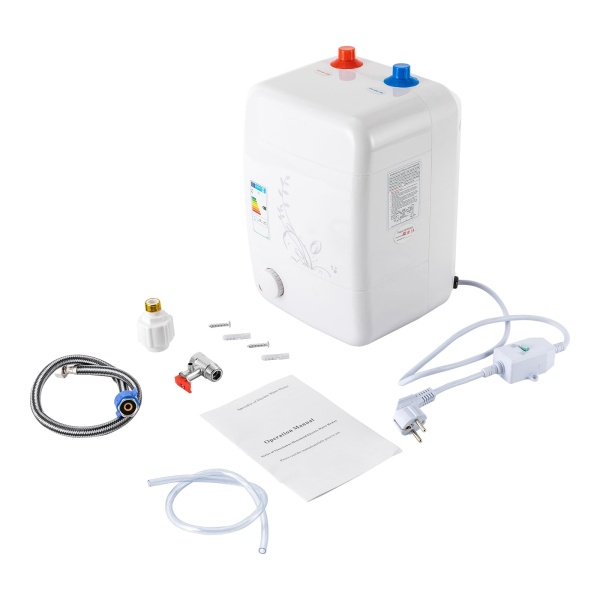 8 liter - compacte elektrische apparaten - plug and play - geschikt voor onder de gootsteen - gescheiden water - constante temperatuur - geen nadruppelen.