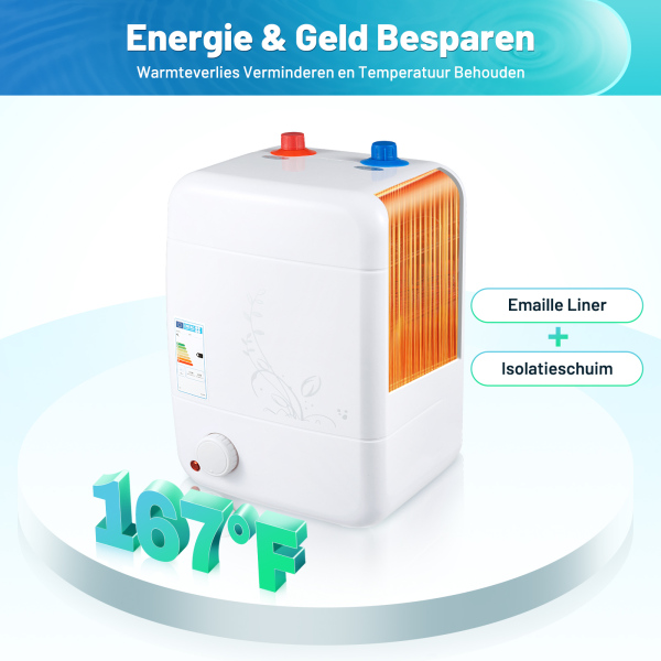 8 liter - compacte elektrische apparaten - plug and play - geschikt voor onder de gootsteen - gescheiden water - constante temperatuur - geen nadruppelen. 8 liter - compacte elektrische apparaten - plug and play - geschikt voor onder de gootsteen - gescheiden water - constante temperatuur - geen nadruppelen.
