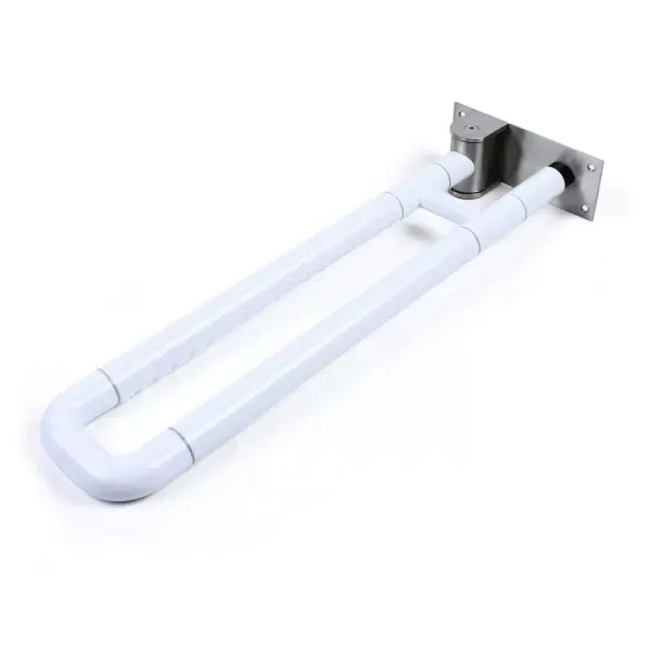 Toilethandgreep, roestvrij staal, 600 x 80 x 200 mm, opvouwbaar, voor ouderen en gehandicapten