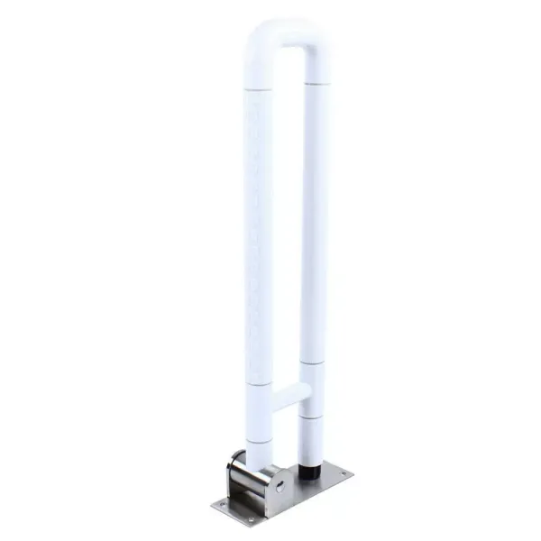 Toilethandgreep, roestvrij staal, 600 x 80 x 200 mm, opvouwbaar, voor ouderen en gehandicapten
