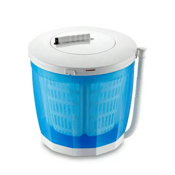 2-in-1 mini-handmatige wasmachine, compacte buitenwas-droogcombinatie voor slaapzalen, appartementen, kamperen, reizen