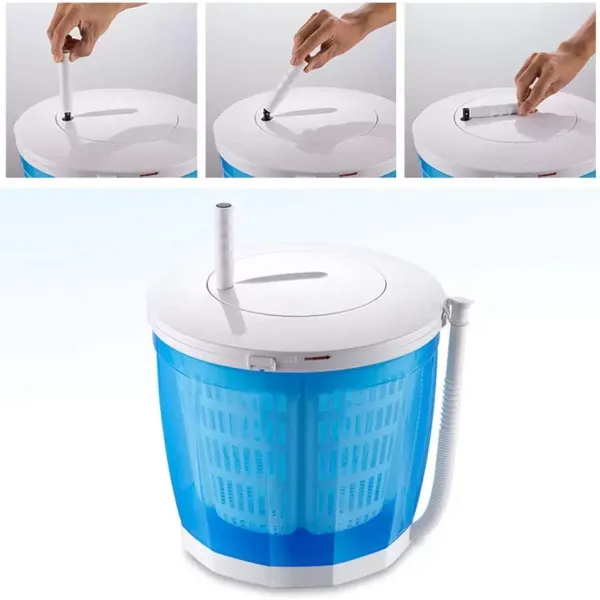 2-in-1 mini-handmatige wasmachine, compacte buitenwas-droogcombinatie voor slaapzalen, appartementen, kamperen, reizen 2-in-1 mini-handmatige wasmachine, compacte buitenwas-droogcombinatie voor slaapzalen, appartementen, kamperen, reizen