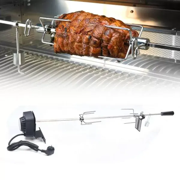 220V BBQ-grillspit met roestvrijstalen motor Rotisserie Rotisserie gasgrillset