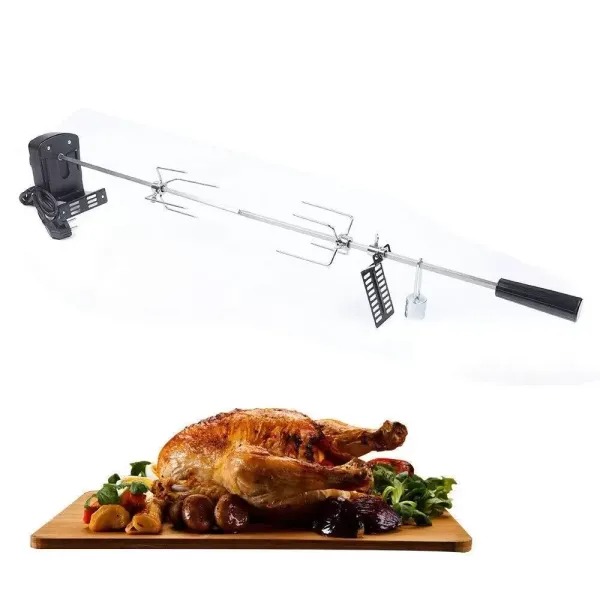 220V BBQ-grillspit met roestvrijstalen motor Rotisserie Rotisserie gasgrillset