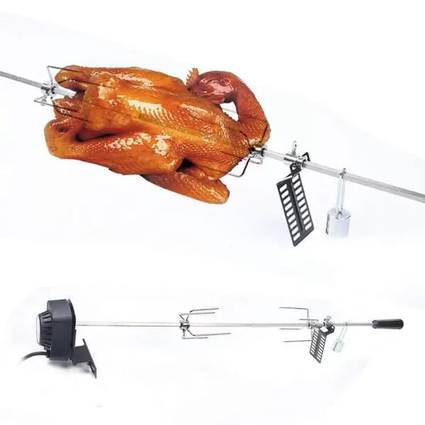220V BBQ-grillspit met roestvrijstalen motor Rotisserie Rotisserie gasgrillset