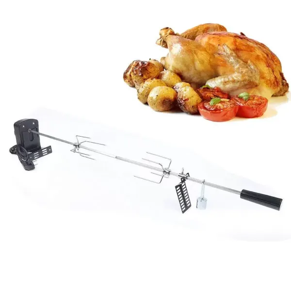 220V BBQ-grillspit met roestvrijstalen motor Rotisserie Rotisserie gasgrillset