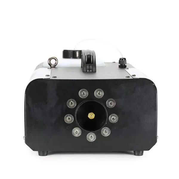 DMX-rookmachine, 1500 W, 2 l, 9 x 3 W, 3 in 1, RGB LED, podiumverlichting, rook, met afstandsbediening