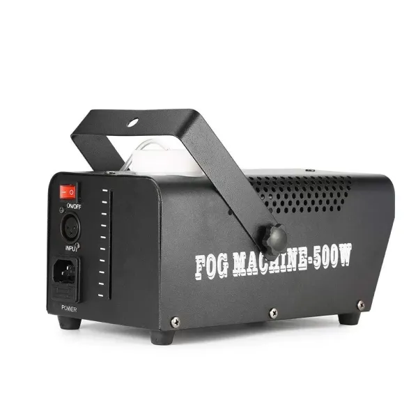 Rookmachine, mistmachine met LED-lichteffect, 500 W rookmachine met 1 bedrade ontvanger en 1 draadloze afstandsbediening