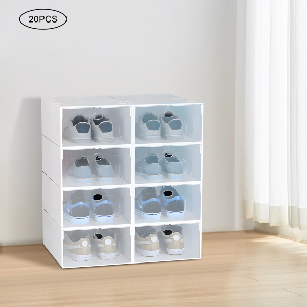 Set van 20, Plastic Schoenendoos, Transparante Schoenendoos, Stapelbare Schoenendoos Set, Stapelbare Schoenendoos Set Set van 20, Plastic Schoenendoos, Transparante Schoenendoos, Stapelbare Schoenendoos Set, Stapelbare Schoenendoos Set