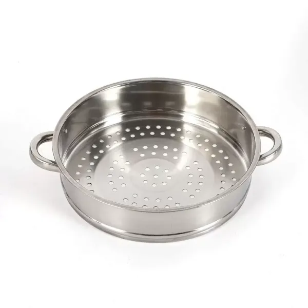 26 cm RVS stoompan 5 stoomkookpannen met glazen deksel 26 cm RVS stoompan 5 stoomkookpannen met glazen deksel