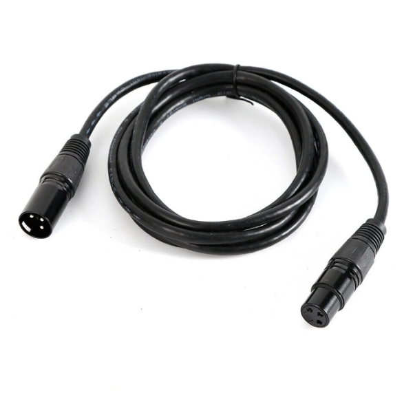 DMX-signaalkabel, DMX512, podiumlichtkabel, 10 2m, DMX-signaalkabel voor podiumverlichting, zwart