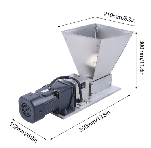 Molens - Elektrische graanmolens - 4 kg - Moutmolens - Elektrische molens - 2 walsen