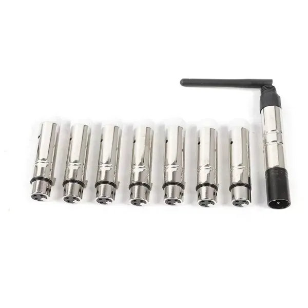 DMX512 Pakket van 8 zenders en 7 ontvangers 2.4G ISM Draadloos voor podiumverlichting