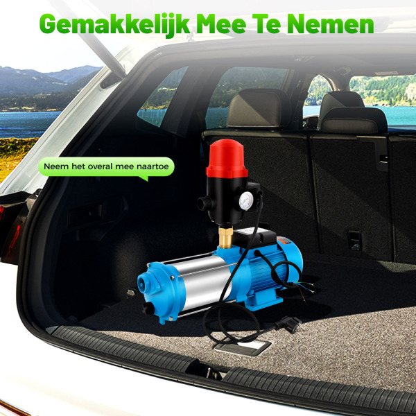 RVS Centrifugaalpomp - 1300 W - 9,8 Bar - Jetpomp - Tuinpomp met geïntegreerde thermische beveiliging RVS Centrifugaalpomp - 1300 W - 9,8 Bar - Jetpomp - Tuinpomp met geïntegreerde thermische beveiliging