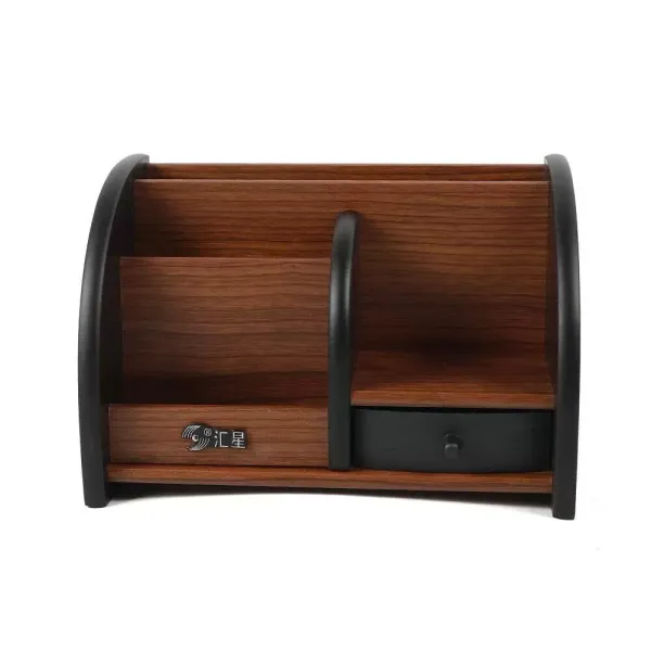 Houten bureau-organizer Ladebox Kleine boekenplank voor thuiskantoor Retro-stijl Multifunctioneel