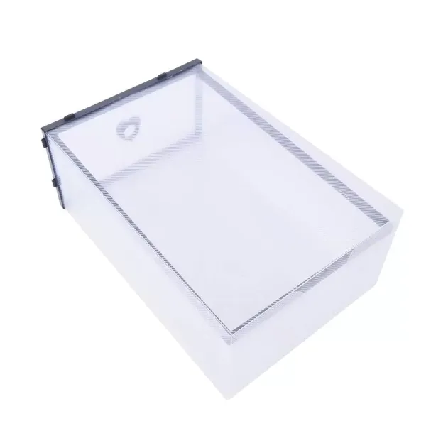 20 stuks doorzichtige plastic schoenendozen - opvouwbaar en stapelbaar - zwart 20 stuks doorzichtige plastic schoenendozen - opvouwbaar en stapelbaar - zwart