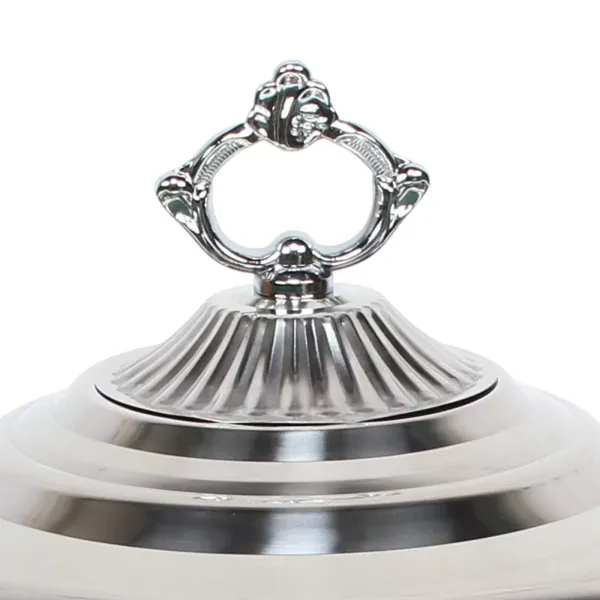 RVS Voedselverwarmer Ronde RVS Voedselverwarmer met roldeksel RVS Voedselverwarmer Ronde RVS Voedselverwarmer met roldeksel