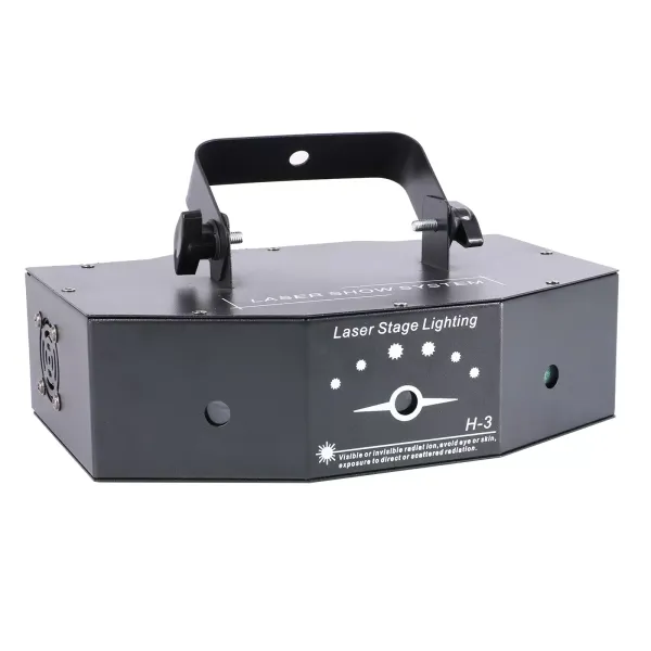 DMX 3 lens RGB kleurenscanstraal discolamp 500MW DJ-barprojectorlicht