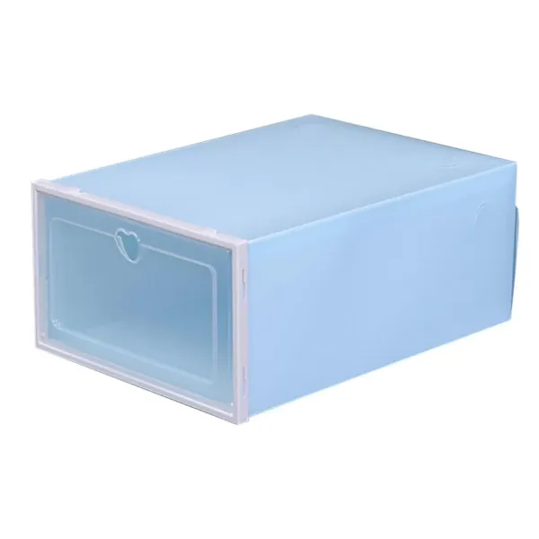 Transparante schoenendoos, set van 20, opvouwbare en stapelbare plastic schoenendoos Transparante schoenendoos, set van 20, opvouwbare en stapelbare plastic schoenendoos