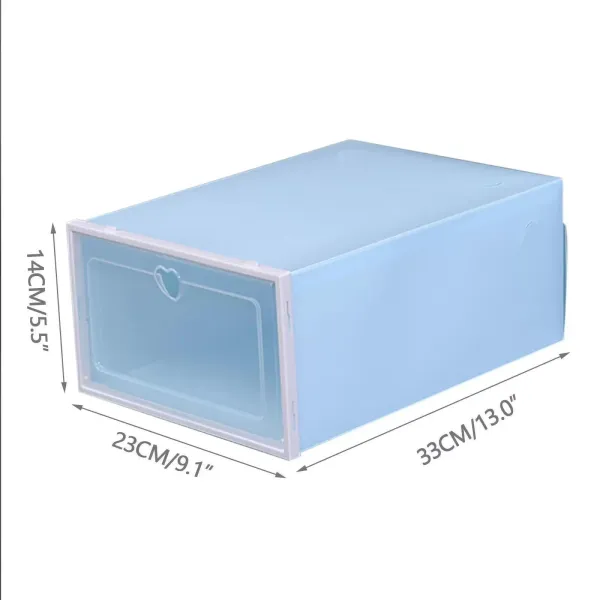 Transparante schoenendoos, set van 20, opvouwbare en stapelbare plastic schoenendoos Transparante schoenendoos, set van 20, opvouwbare en stapelbare plastic schoenendoos