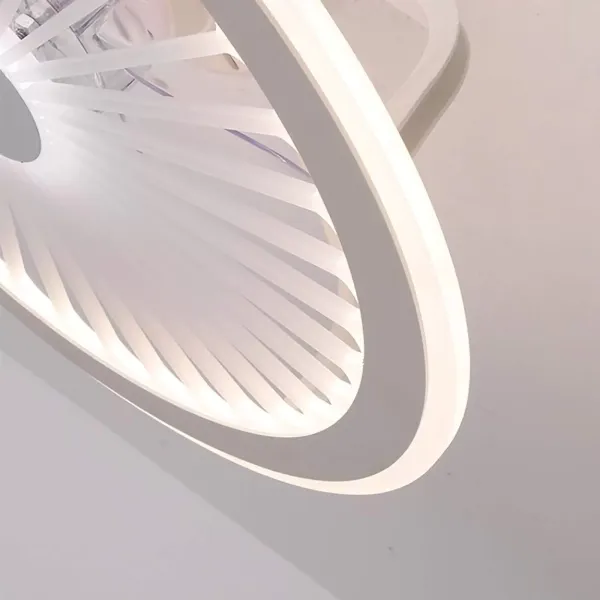 Plafondventilator 48 x 18 cm met LED-verlichting moderne plafondlamp variabele lichtventilatoren plafondlampen met afstandsbediening