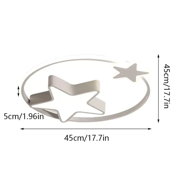 29W LED-plafondlamp - Creatieve Sterrenhemel - Dimbaar - Eenvoudig te installeren - Wit