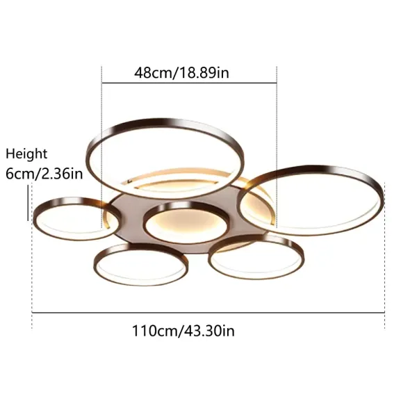 CNCEST Luxe 7-kops dimbare LED-kroonluchter voor woonkamer en slaapkamer CNCEST Luxe 7-kops dimbare LED-kroonluchter voor woonkamer en slaapkamer