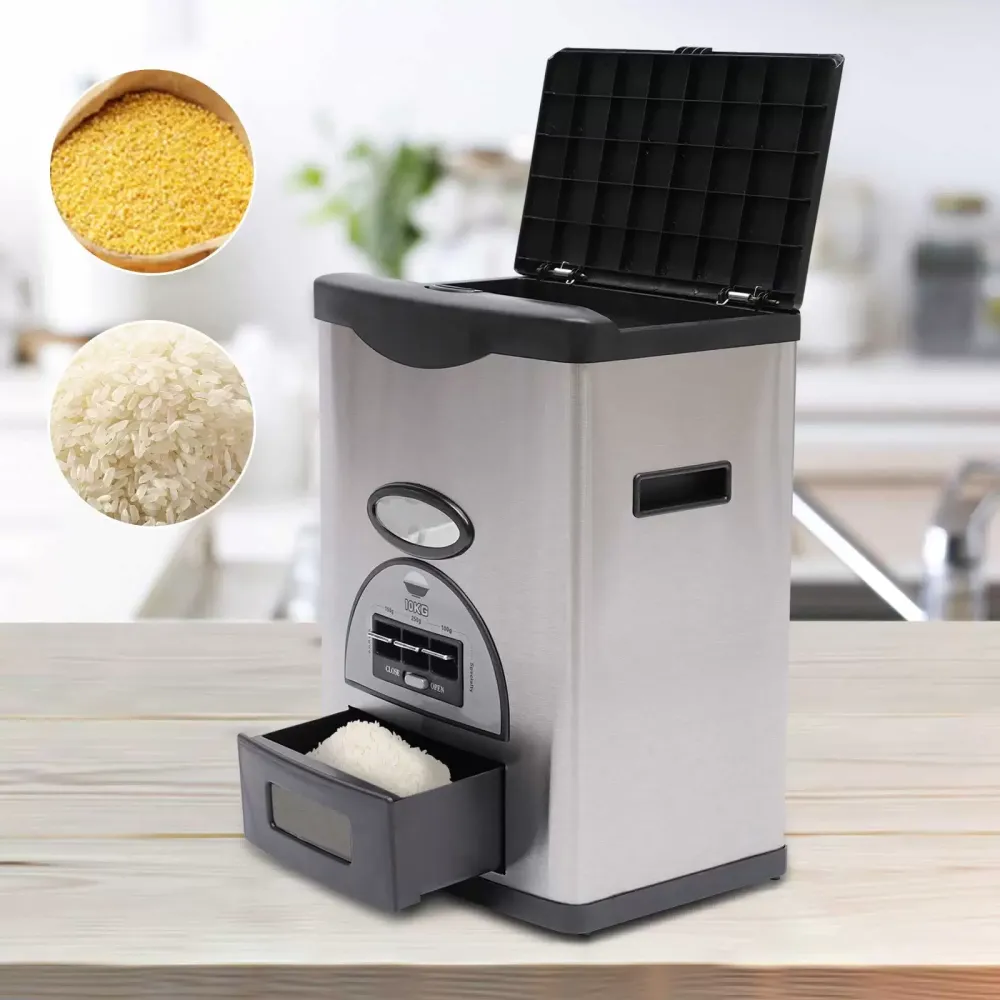 CNCEST-Automatische Rijstdispenser - 10 kg - Voor Granen en Droge Voedingsmiddelen
