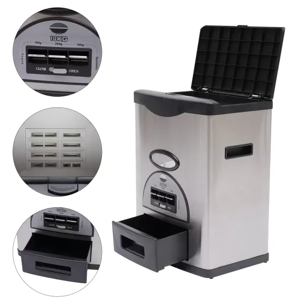 CNCEST-Automatische Rijstdispenser - 10 kg - Voor Granen en Droge Voedingsmiddelen