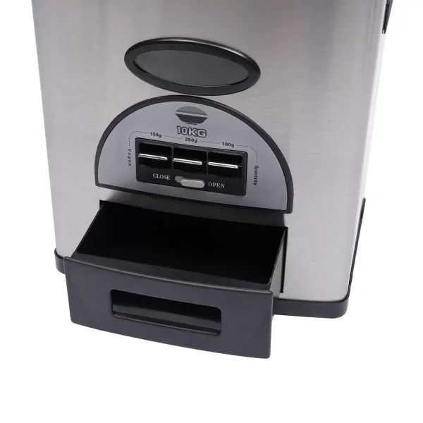 CNCEST-Automatische Rijstdispenser - 10 kg - Voor Granen en Droge Voedingsmiddelen CNCEST-Automatische Rijstdispenser - 10 kg - Voor Granen en Droge Voedingsmiddelen