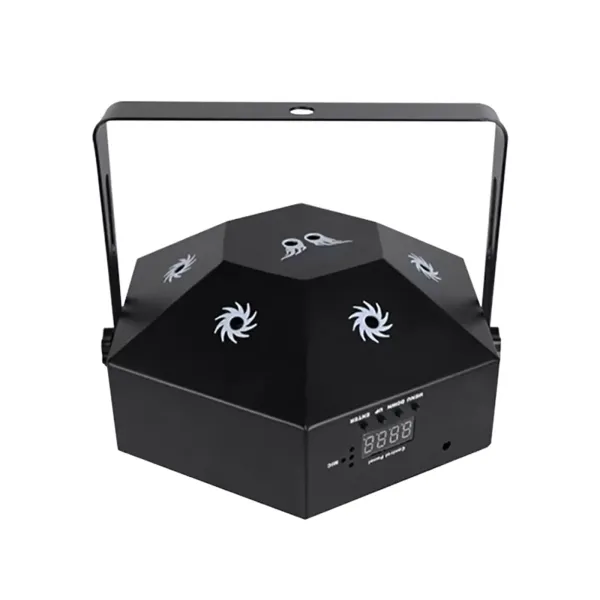 CNCEST Draadloos Strobe Party Light 8 Ogen LED Party Light met geluidsbediening en afstandsbediening 8 verschillende patronen