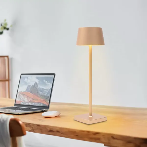 3,5 W oplaadbare LED-tafellamp, draadloze bedlamp, geschikt voor tuin/tafel/nachtkastje
