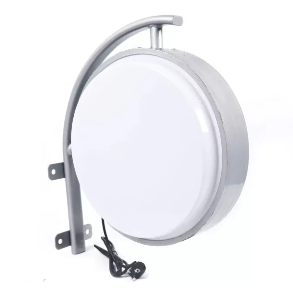 Dubbelzijdige ronde LED-box - Diameter: 40 cm - Met 1,5 m voedingskabel.