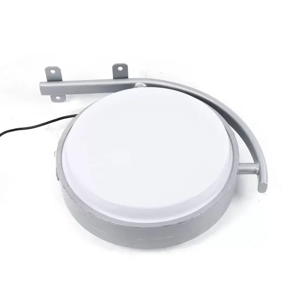 Dubbelzijdige ronde LED-box - Diameter: 40 cm - Met 1,5 m voedingskabel.