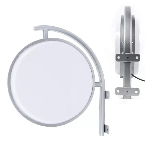 Dubbelzijdige ronde LED-box - Diameter: 40 cm - Met 1,5 m voedingskabel. Dubbelzijdige ronde LED-box - Diameter: 40 cm - Met 1,5 m voedingskabel.