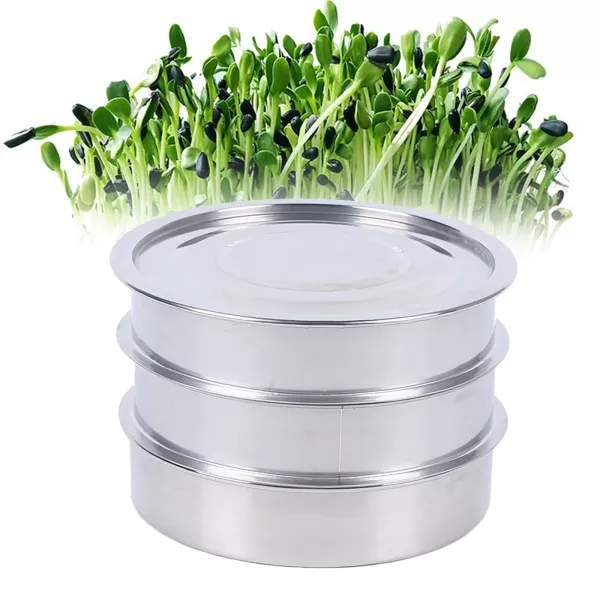 Kiembakje voor het ontkiemen - RVS - Diameter: 20 cm Kiembakje voor het ontkiemen - RVS - Diameter: 20 cm